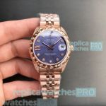 Replica Rolex Datejust Rose Gold Stainless Steel Ladies Watch